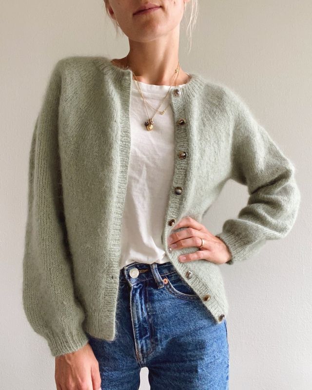 Mønster Novise cardigan-Mohair Edition Petiteknit