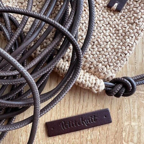 Hovedbilde Skinnsnor og Petiteknitlabel til siennabag - ...