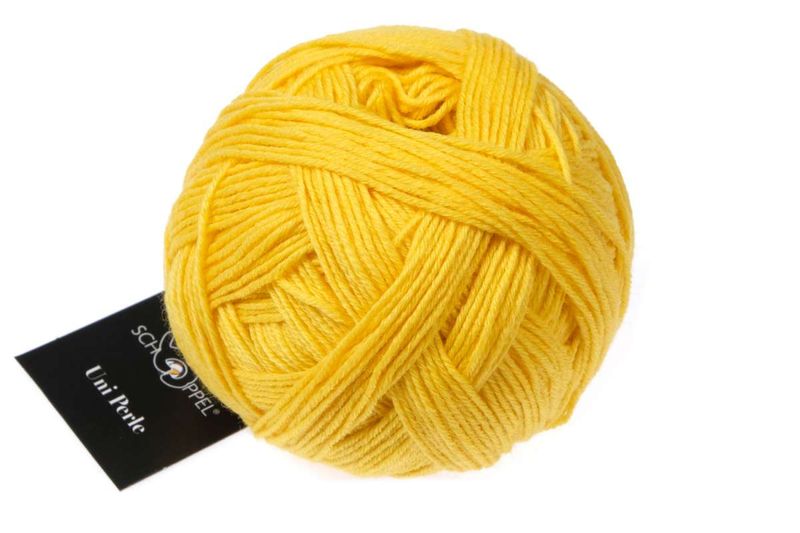 Uni Perle 0580 Egg Yolk Yellow 100% Virgin Wool (Organic Merino 