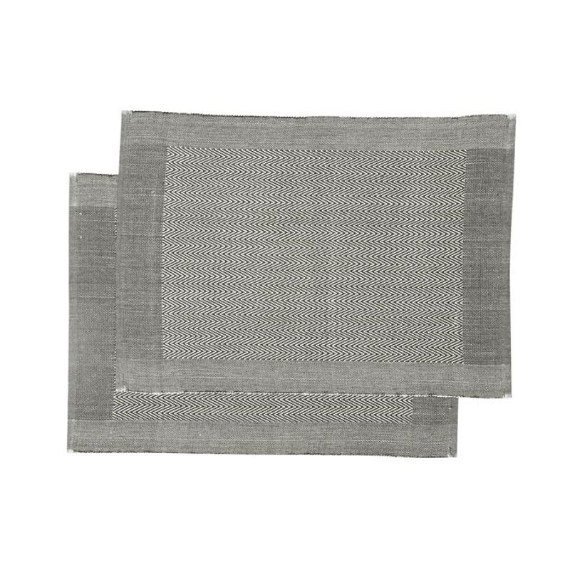Bordbrikker Agnes olivengrønn/beige  33x45 cm. 2 pk. 