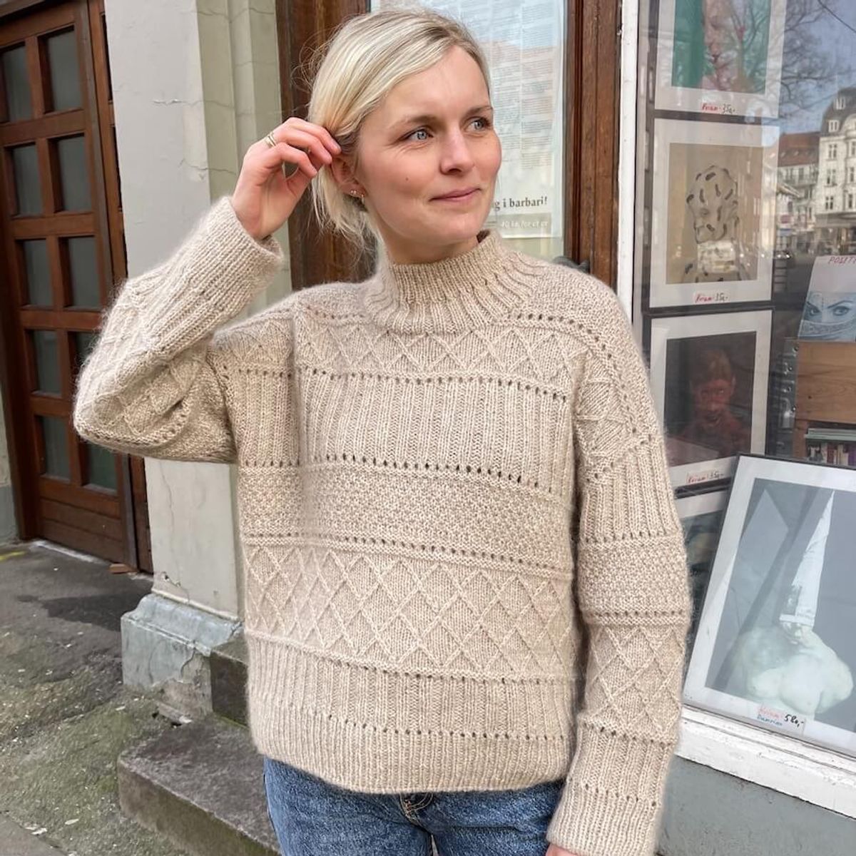 Mønster Ingrid sweater Petiteknit
