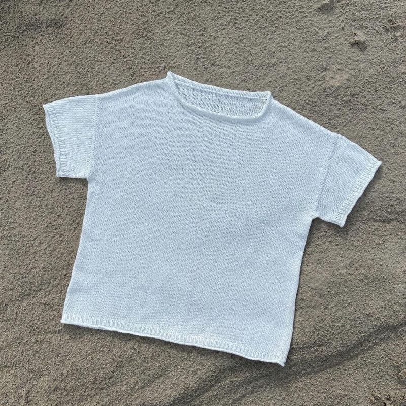 Mønster Cloud tee Petiteknit